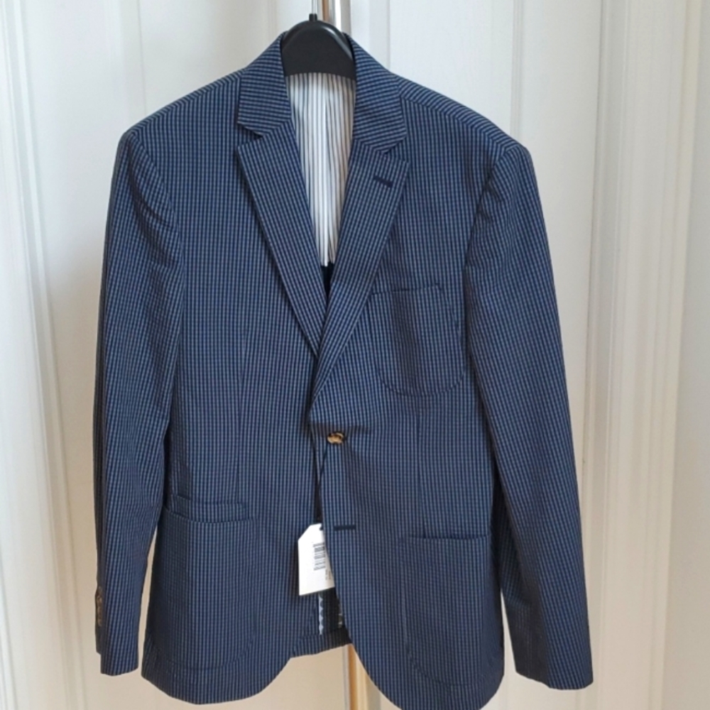 JKT Sportcoat in Checkered Blue "Bond"